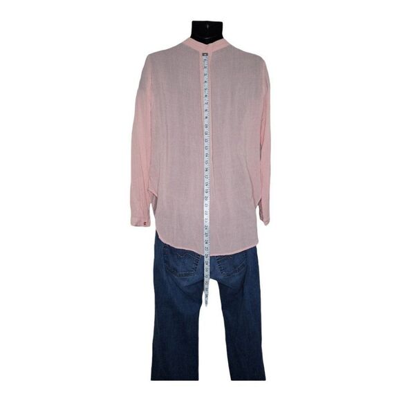 NWOT Ezra Button Up Rayon Long Sleeve Sz M Women - Picture 3 of 6